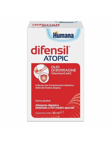 Olio di Borragine per Dermatite Atopica - Humana Difensil 30 ml